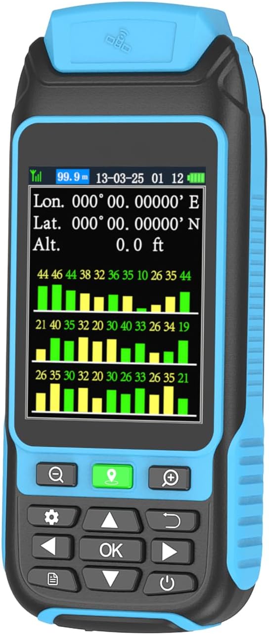 Handheld GPS Survey Equipment, High-Precision Rugged Land Surveying Equipment for Mountainous Terrain, Farmland, Forest, Ranch, Mining Lake