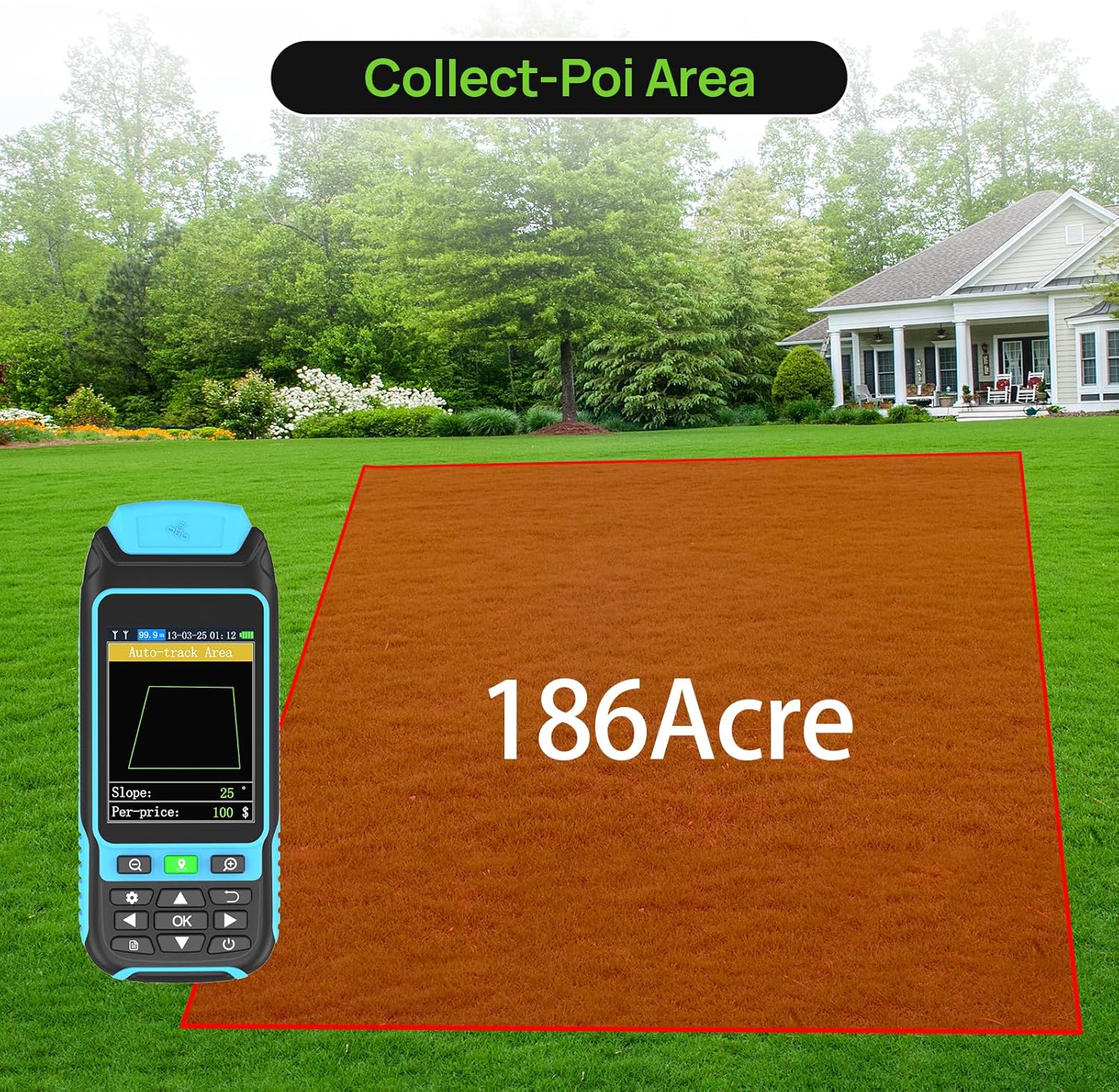 Handheld GPS Survey Equipment, High-Precision Rugged Land Surveying Equipment for Mountainous Terrain, Farmland, Forest, Ranch, Mining Lake - Image 3