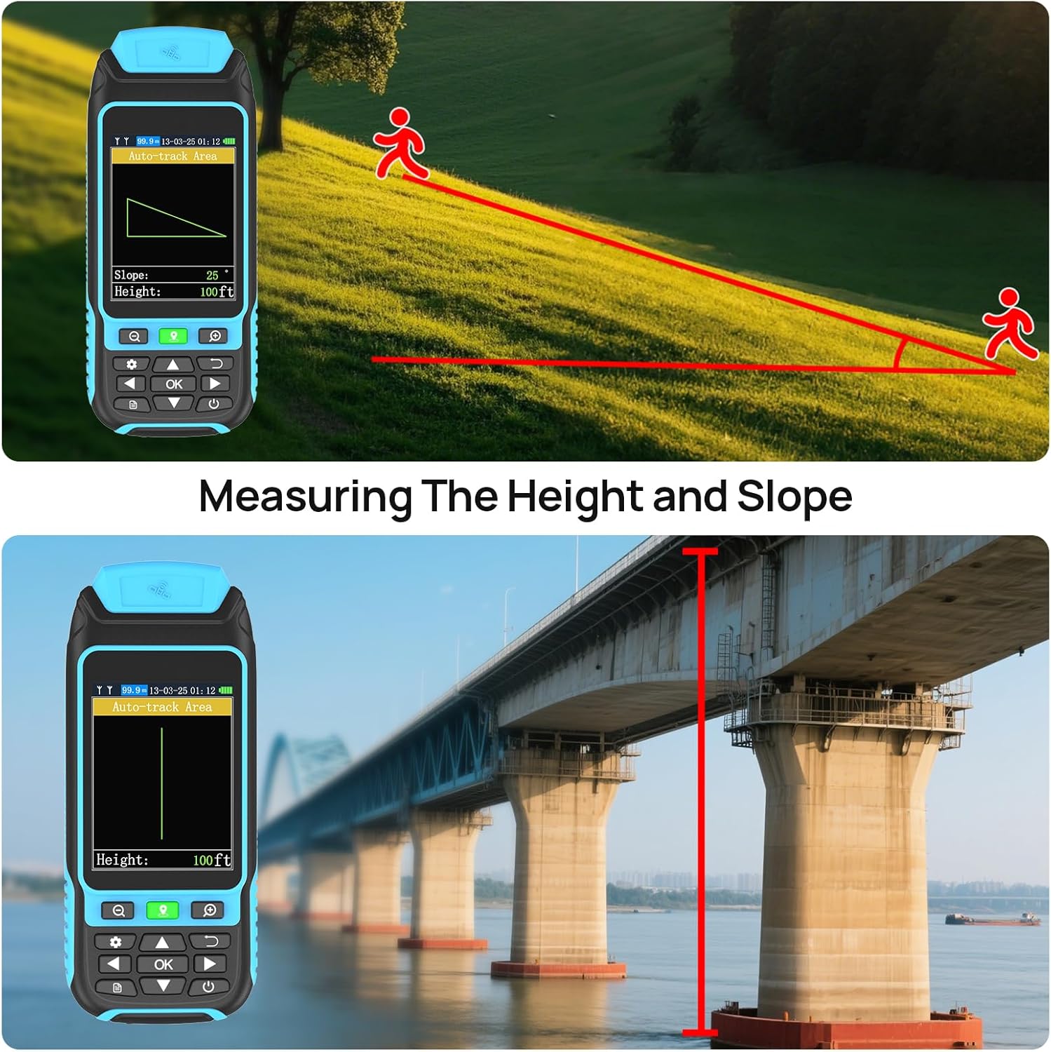 Handheld GPS Survey Equipment, High-Precision Rugged Land Surveying Equipment for Mountainous Terrain, Farmland, Forest, Ranch, Mining Lake - Image 4