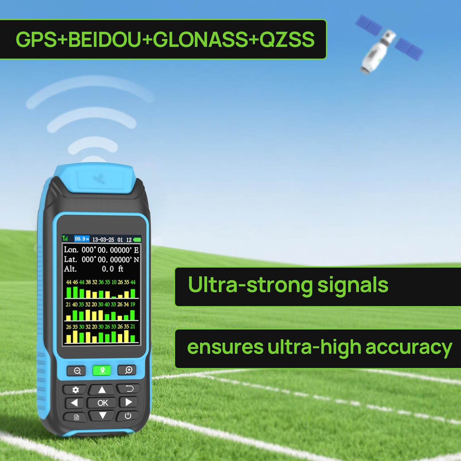 Handheld GPS Survey Equipment, High-Precision Rugged Land Surveying Equipment for Mountainous Terrain, Farmland, Forest, Ranch, Mining Lake - Image 5