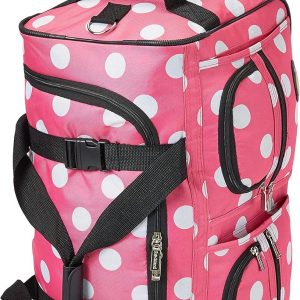 Rolling Duffel Bag, PINKDOT, 22"