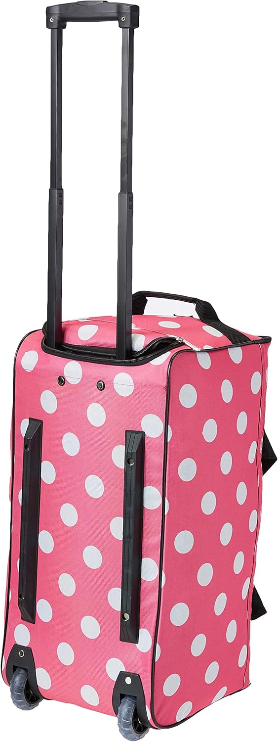 Rolling Duffel Bag, PINKDOT, 22" - Image 2